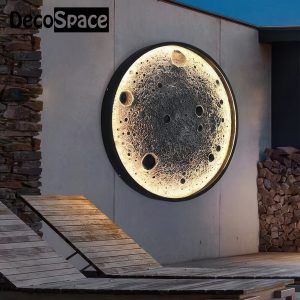 lune lumineuse murale