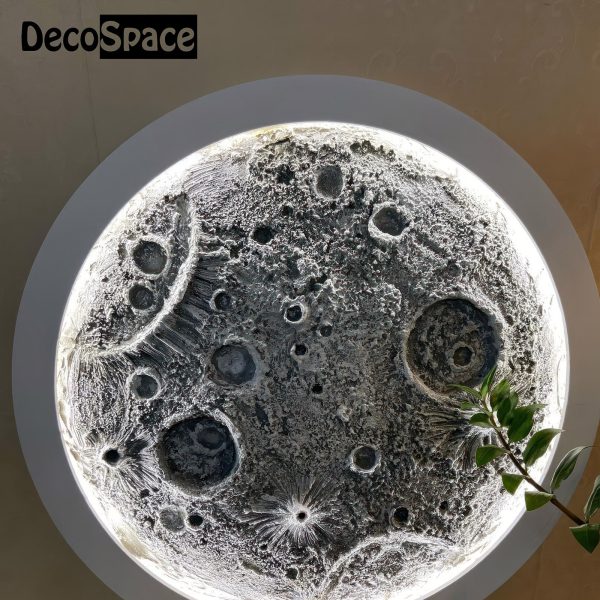 lune lumineuse murale